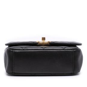 Chanel Black Small Quilted Lambskin CC Coin Flap 3