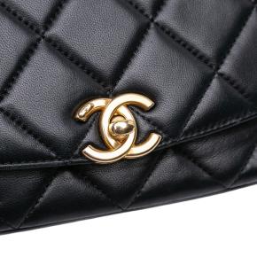 Chanel Black Small Quilted Lambskin CC Coin Flap 9