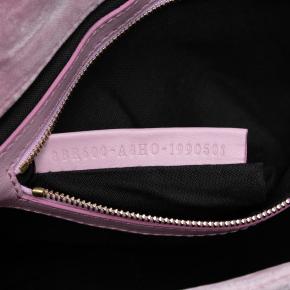 Fendi Pink Zucca Embossed Velvet Baguette Satchel 6