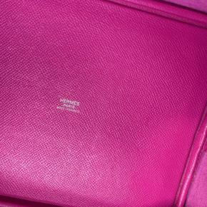 Hermes Magnolia, Craie and Blue Saphir Epsom Tressage Picotin Lock 22 5