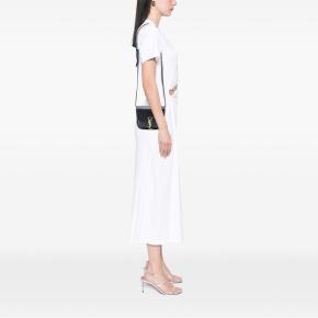 Saint Laurent Black Small Leather Monogram Kaia Crossbody 7