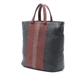 Bottega Veneta Grey Tricolor Nappa Intrecciato Convertible Tote 3