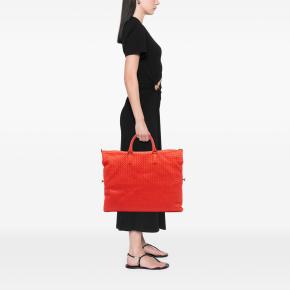 Bottega Veneta Red Maxi Nappa Intrecciato Convertible Tote 7