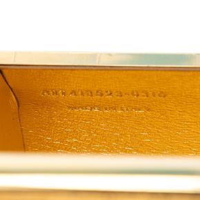 Saint Laurent Gold Ribbed Acrylic Lambskin Fringe Monogram Opium Box Bag 6