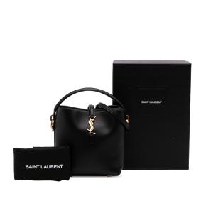 Saint Laurent Black Mini Shiny Calfskin Le 37 Bucket Bag 11