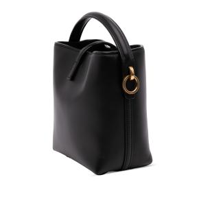 Saint Laurent Black Mini Shiny Calfskin Le 37 Bucket Bag 2