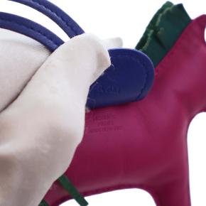 Hermes  Rouse Poupre Milo Lambskin Grigri Rodeo Bag Charm MM 3