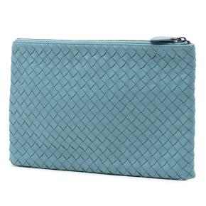 Bottega Veneta Blue Nappa Intrecciato Clutch 2
