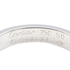 Cartier 18K White Gold Small Love Ring 5.25 3