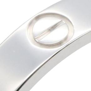 Cartier 18K White Gold Small Love Ring 5.25 5