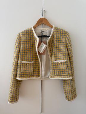 Miu Miu Mustard Tweed Jacket 7