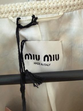 Miu Miu Mustard Tweed Jacket 4