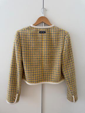 Miu Miu Mustard Tweed Jacket 3
