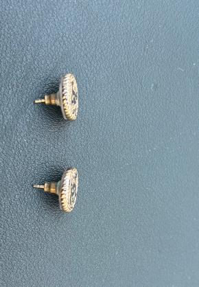 Chanel Metal Chain Disc Earrings 7mm 4