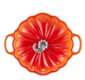Le Creuset Cast Iron Pumpkin Casserole Dish (24cm) 2