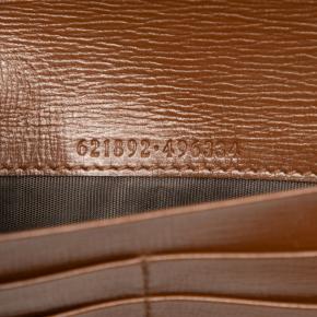 Gucci Beige GG Supreme Horsebit 1955 Wallet On Chain 7