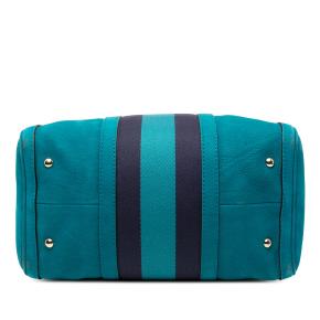 Gucci Turquoise Nubuck Web Joy Satchel 3