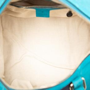 Gucci Turquoise Nubuck Web Joy Satchel 4