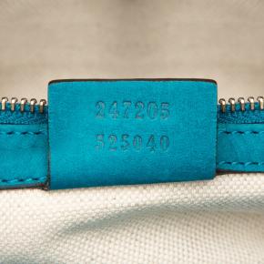 Gucci Turquoise Nubuck Web Joy Satchel 6