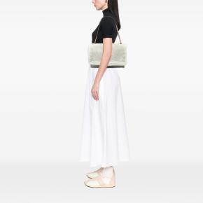 Saint Laurent Grey Medium Shearling Monogram Kate Reversible Shoulder Bag 7