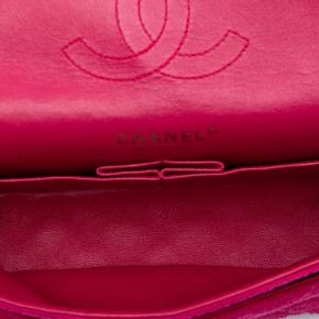Chanel Pink Medium Classic Jersey Double Flap 5