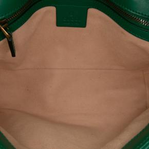 Gucci Green Medium GG Marmont Matelasse Leather Shoulder Bag 4