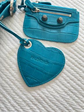 Balenciaga Blue Le Cagole Mock Croc XS  bag 8