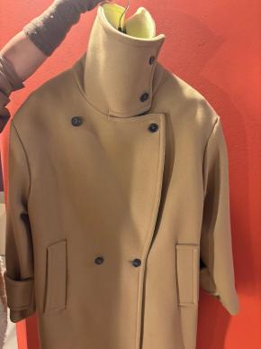 MSGM Camel Double Breasted Coat 4