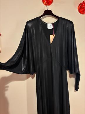 VCM Black Batwing Sleeve Evening Dress 4