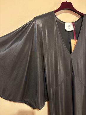 VCM Black Batwing Sleeve Evening Dress 5