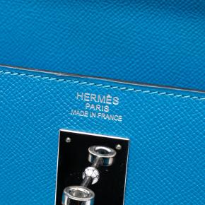 Hermes Blue Frida Epsom Kelly II Retourne 35 5