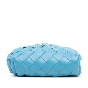 Bottega Veneta Blue Nappa Intrecciato The Extra Mini Pouch Crossbody 3
