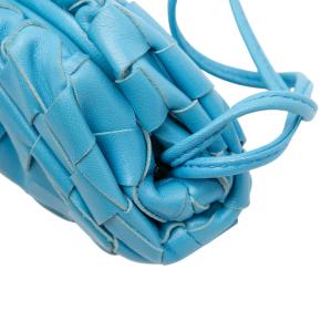 Bottega Veneta Blue Nappa Intrecciato The Extra Mini Pouch Crossbody 9