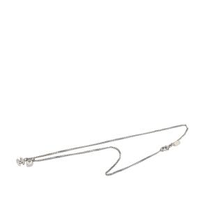 Chanel  Rhinestone and Silver Heart Pendant Necklace 2