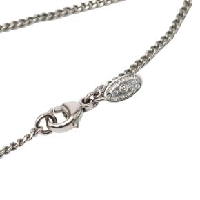 Chanel  Rhinestone and Silver Heart Pendant Necklace 3