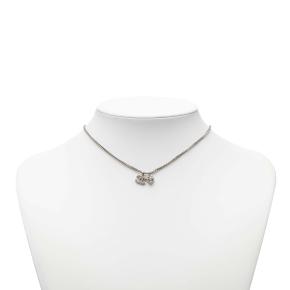 Chanel  Rhinestone and Silver Heart Pendant Necklace 6