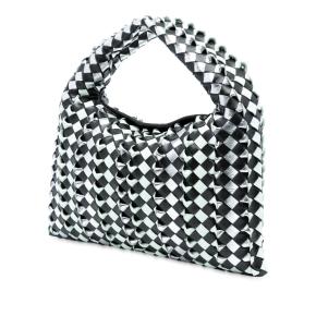 Bottega Veneta  Bicolor Calfskin Intrecciato Small Hop Hobo 2