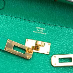 Hermes Menthe Chevre Mysore Kelly To Go Wallet 5