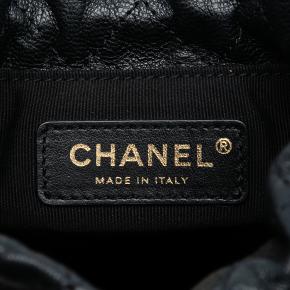 Chanel Black Braided Velvet Goatskin Drawstring Bucket 5