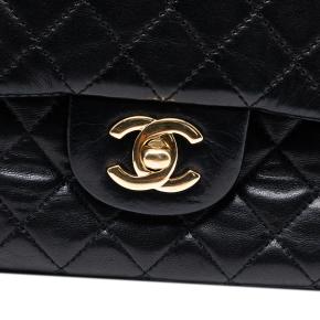 Chanel Black Medium Classic Lambskin Valentines Heart Charms Single Flap 5