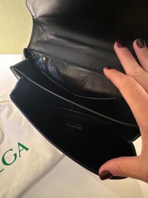 Bottega Veneta Black Leather Mount Cross Body Bag 7