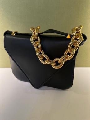 Bottega Veneta Black Leather Mount Cross Body Bag 9