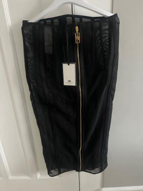 Elizabetta Franchi Corseted Tulle  Midi Skirt 4