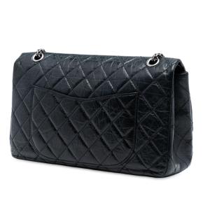 Chanel Black Reissue 2.55 Aged Calfskin Double Flap 227 2