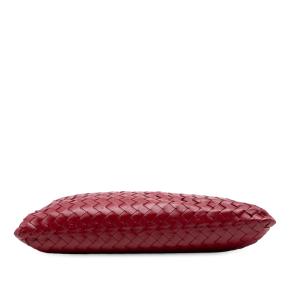 Bottega Veneta Red Small Calfskin Intrecciato Hop Hobo 3