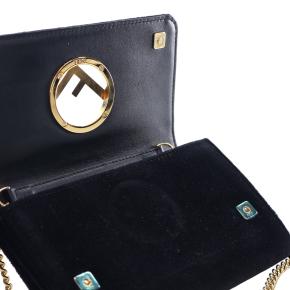 Fendi Black Velvet F is Fendi Kan I Wallet on Chain 6