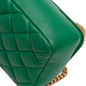 Versace Green Small Quilted Nappa Medusa Chain Crossbody 8