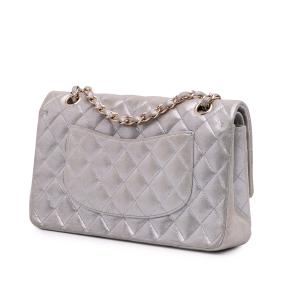Chanel Medium Classic Iridescent Lambskin Double Flap 2