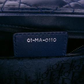 Dior Navy Large Lambskin Cannage Lady Dior 7