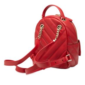 Bvlgari Red Leather Serpenti Cabochon Backpack 2